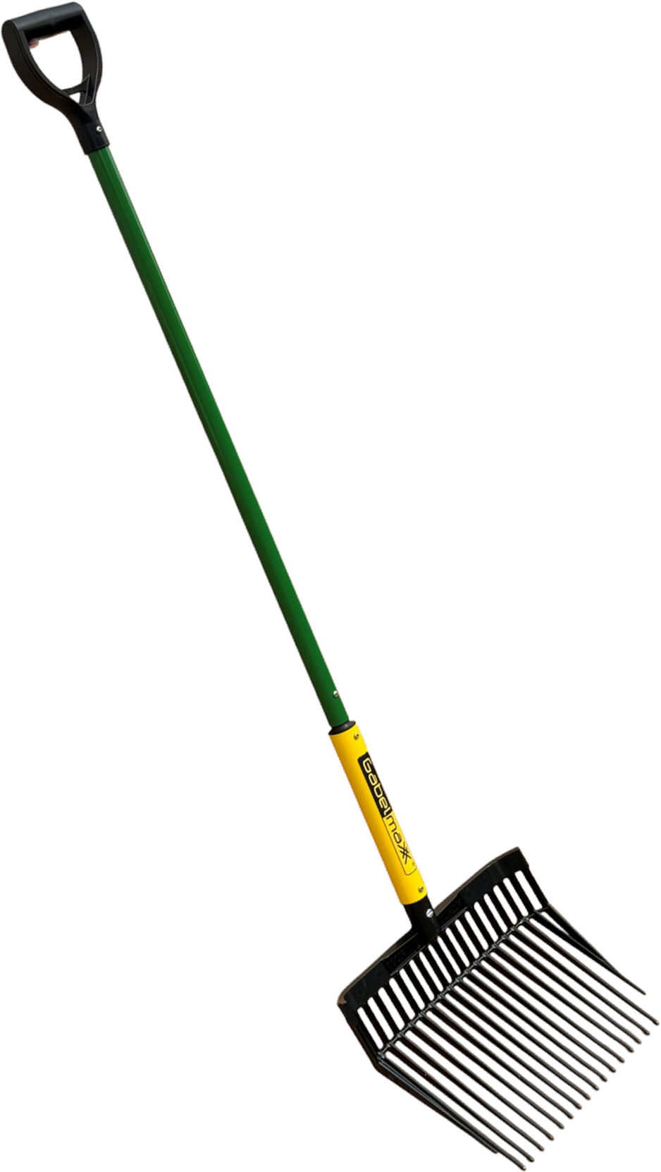 Gabelmaxx elektrische mestvork, diagonaal aanzicht
